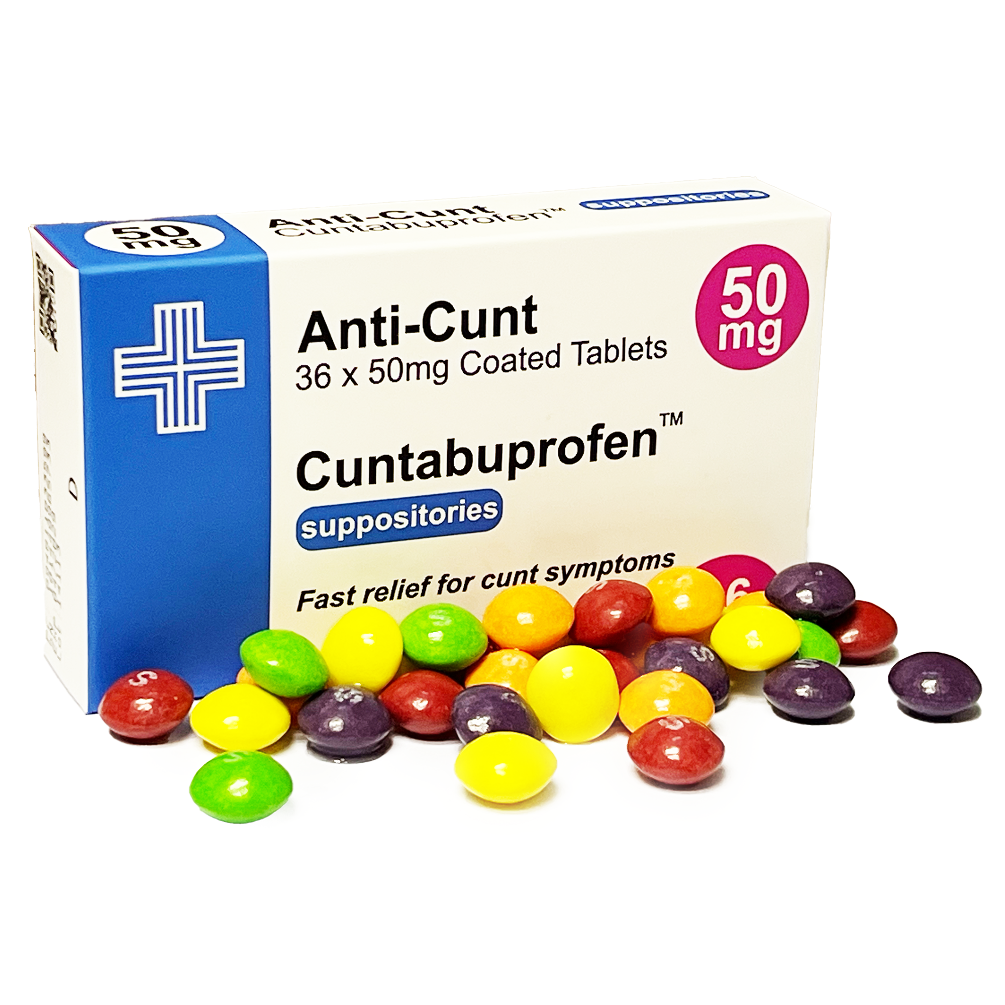 Anti-Cunt Prescription Joke Sweets, 36g | Vegan & Vegetarian