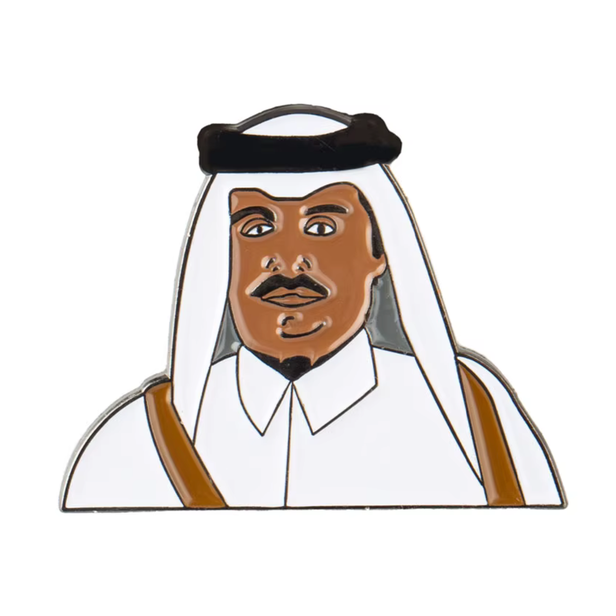 Saudi Arabian Man Thawb Pin Badge