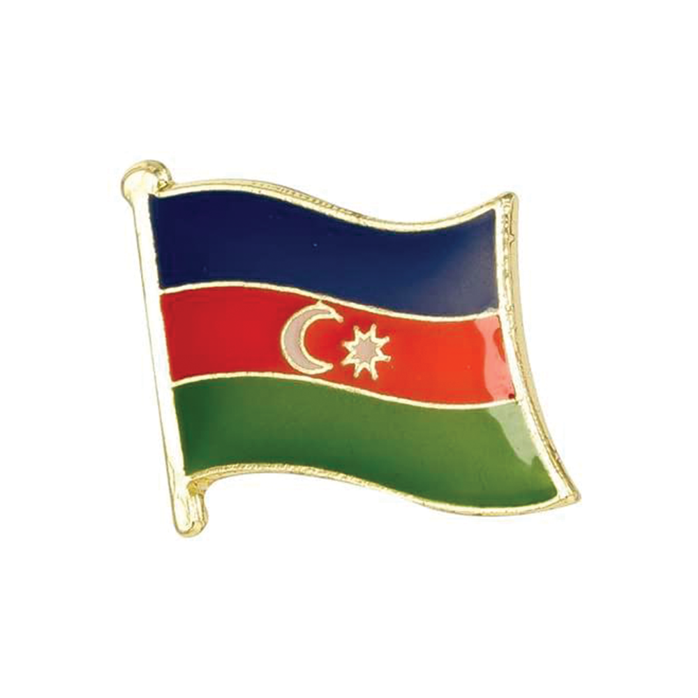 Azerbaijan Flag Pin Badge