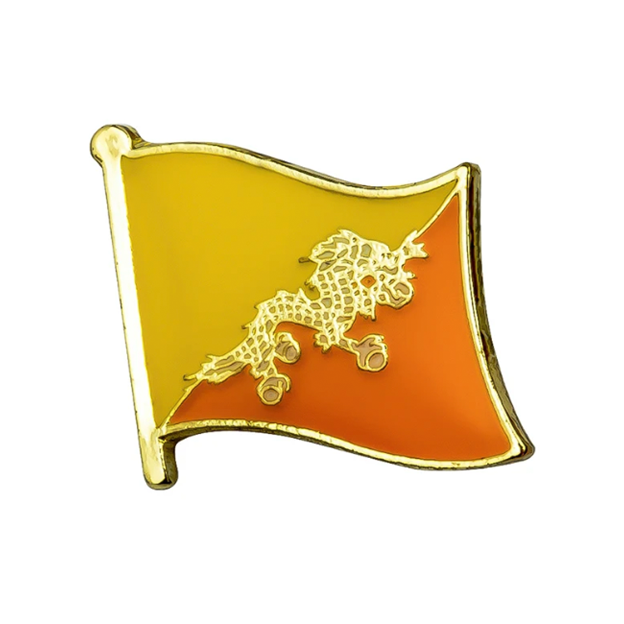 Bhutan Flag Pin Badge