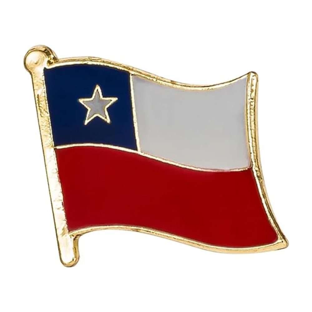 Chile Flag Pin Badge