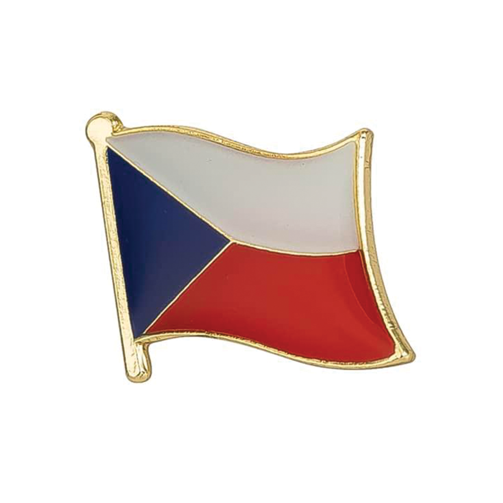 Czech Republic Flag Pin Badge