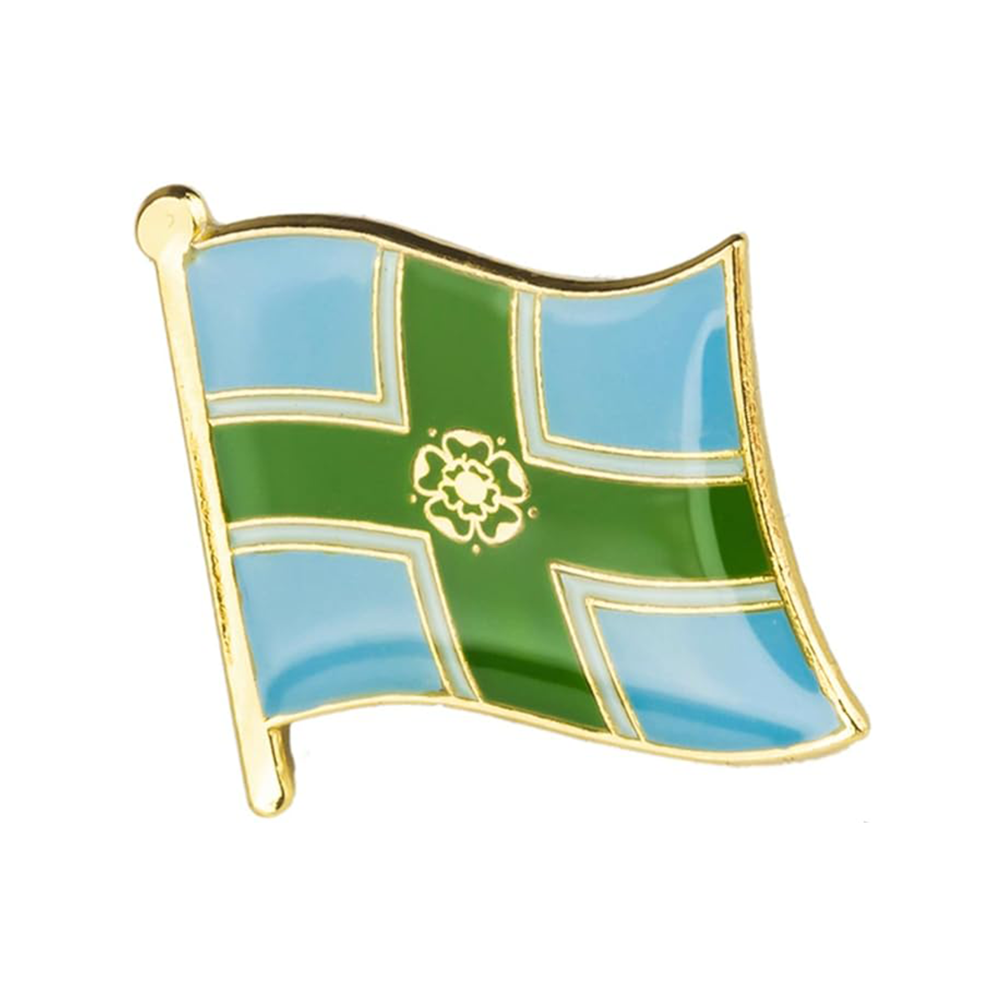 Derbyshire Regional English County Flag Pin Badge