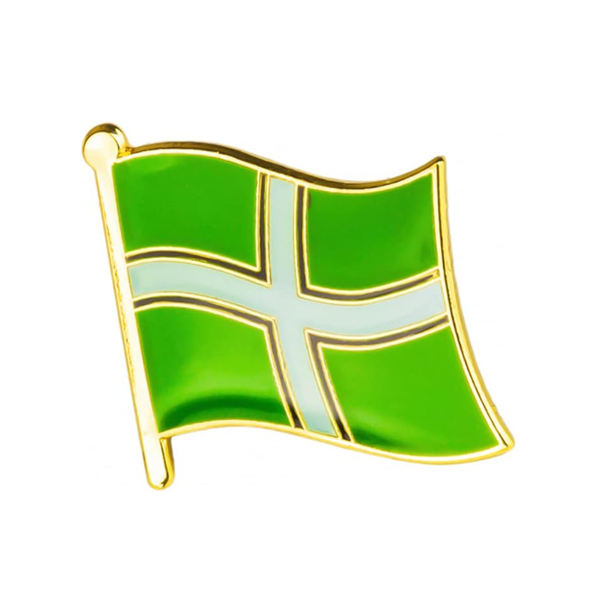 Devon Devonshire Regional English County Flag Pin Badge
