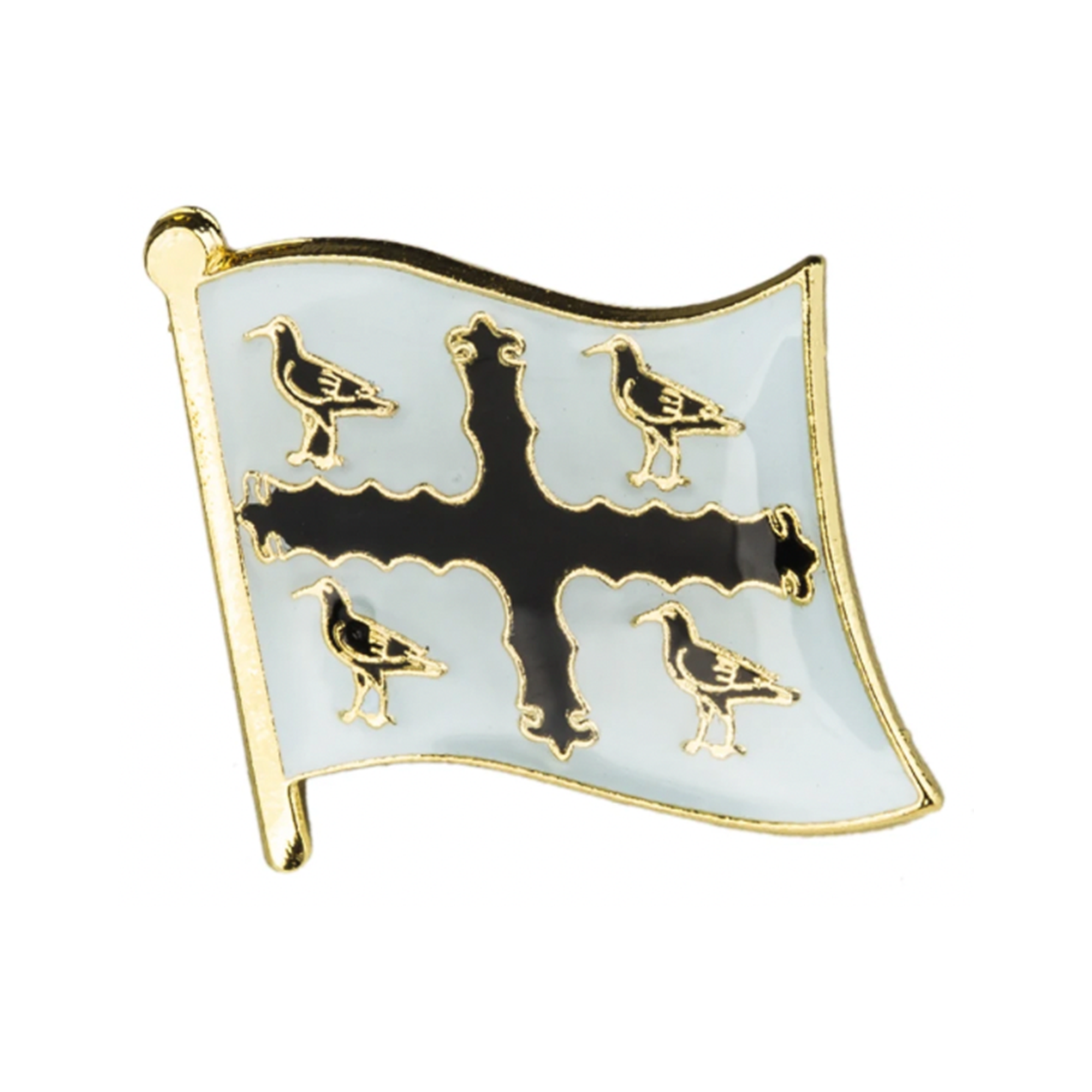 Flintshire English County Flag Pin Badge