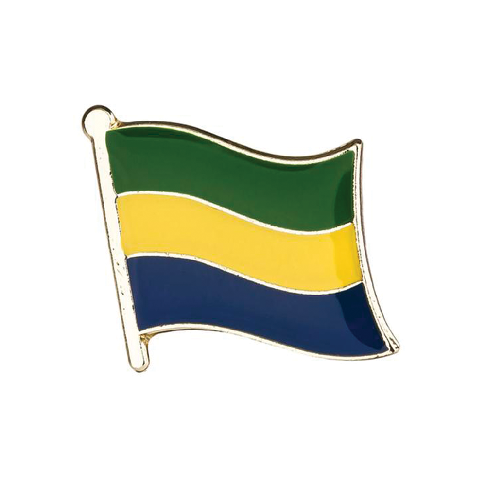 Gabon Flag Pin Badge
