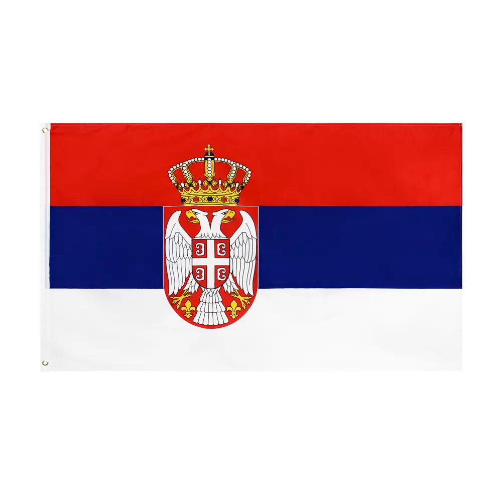 Bandera de Serbia de 3 x 5 pies