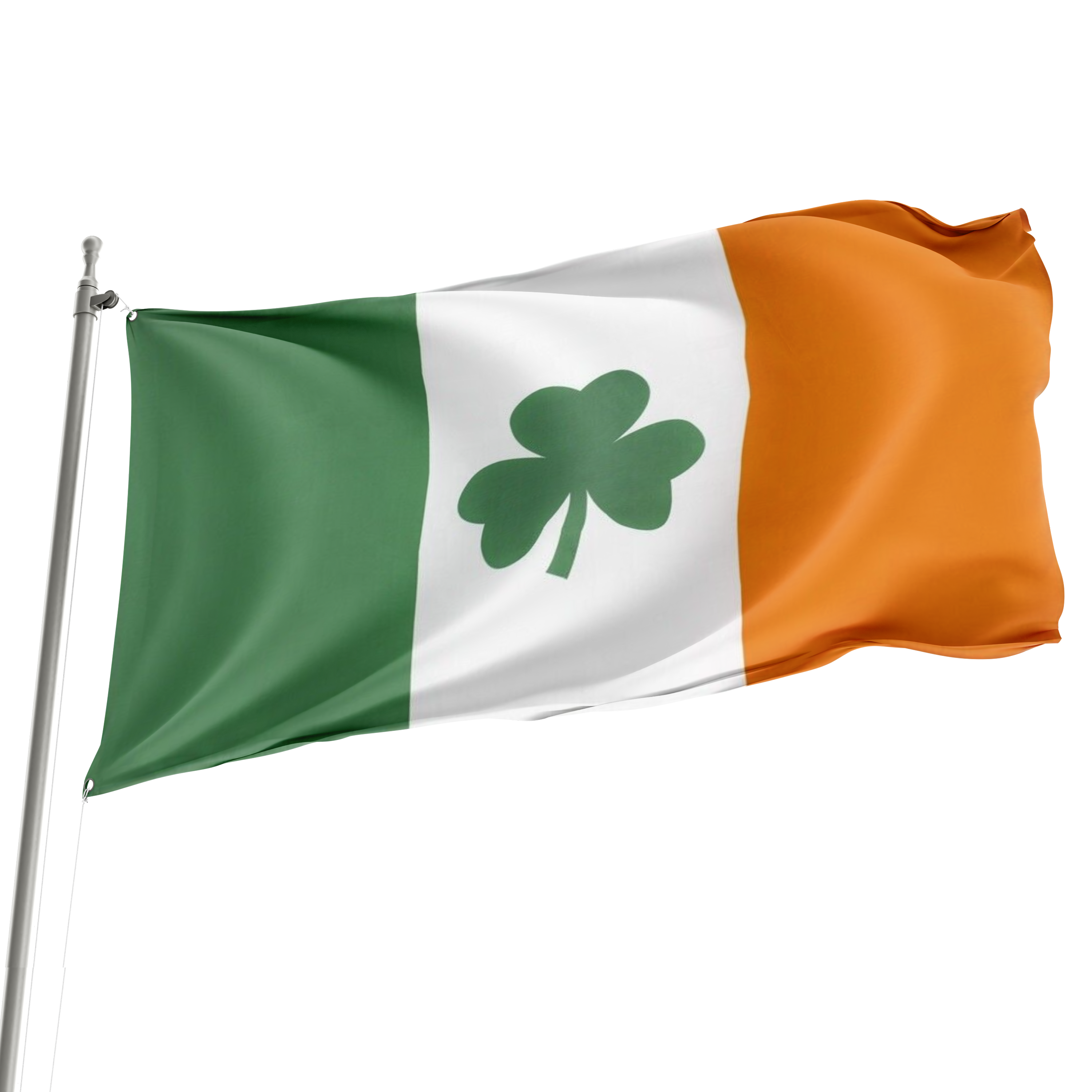 Bandera de Irlanda con trébol de 3 x 5 pies