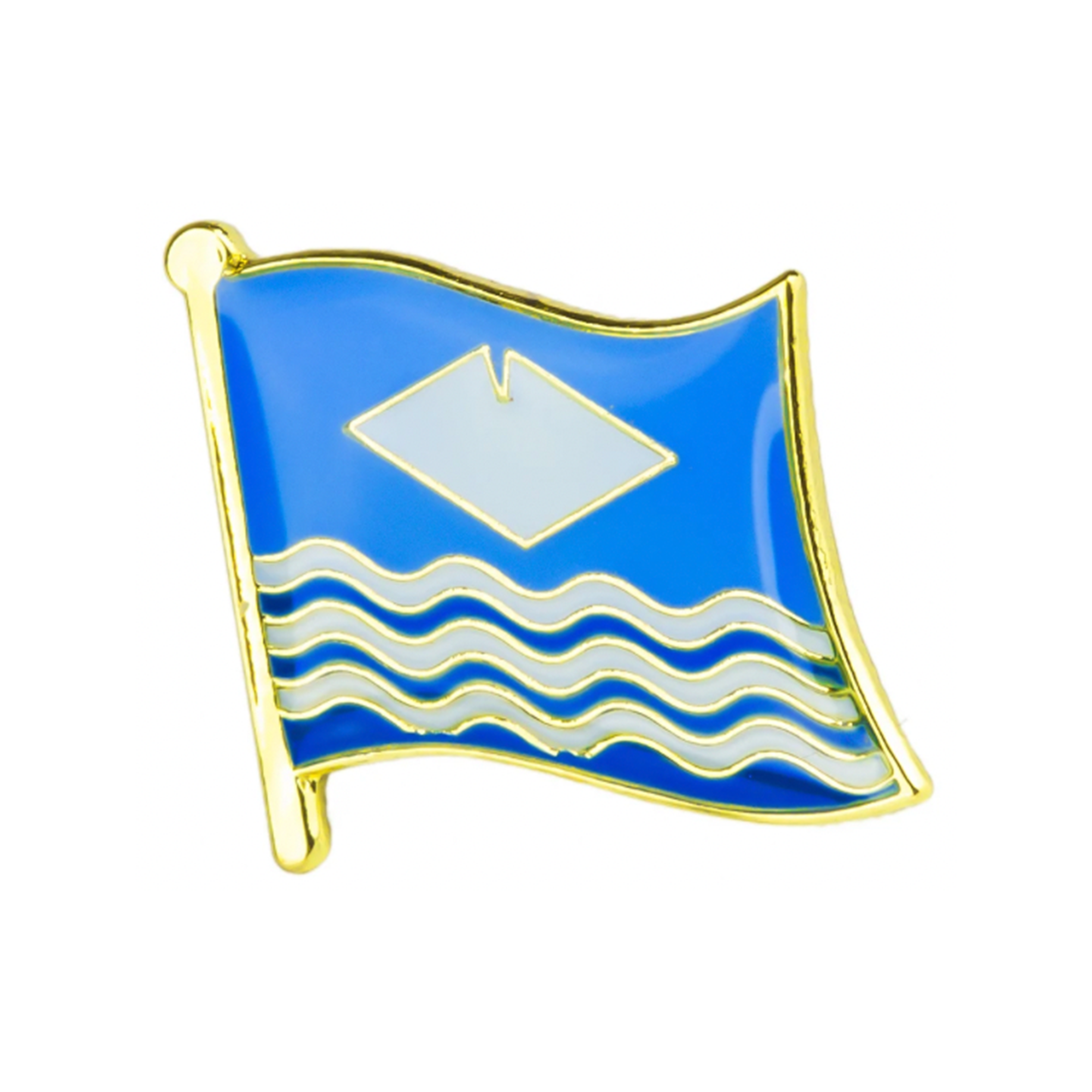 Isle of Wight Regional English County Flag Pin Badge