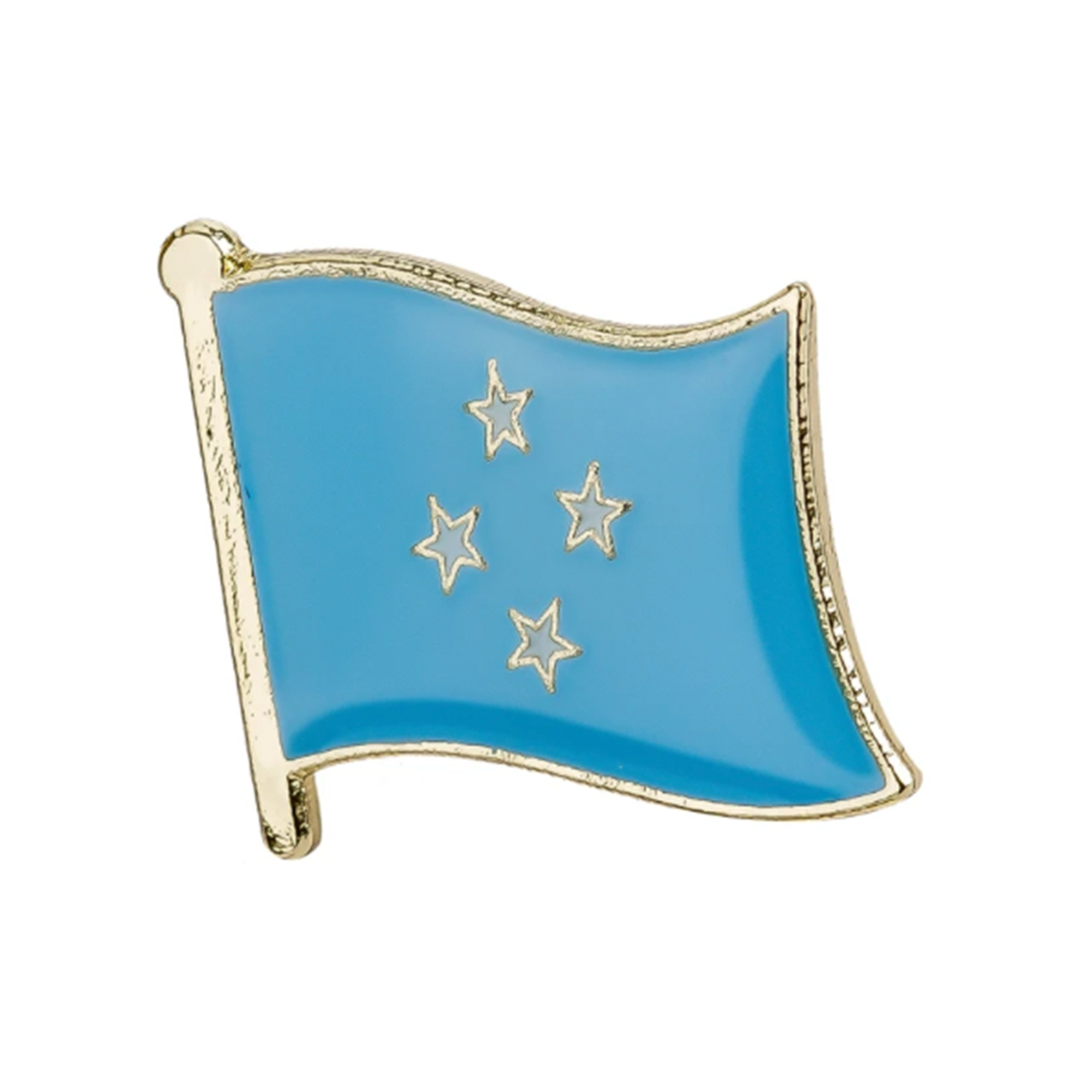 Micronesia Flag Pin Badge