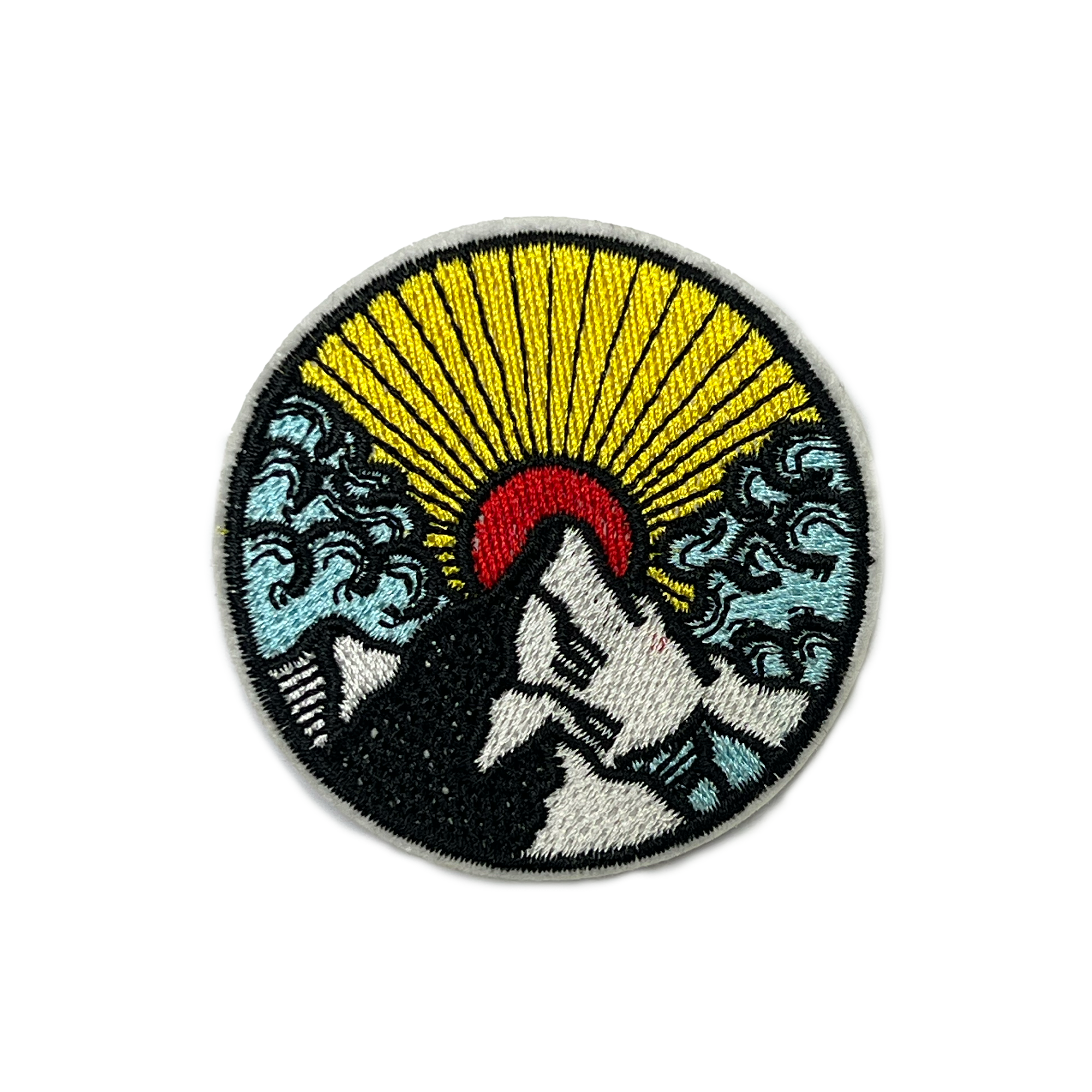 Mt Fuji Red Sun Embroidery Patch (6cm)