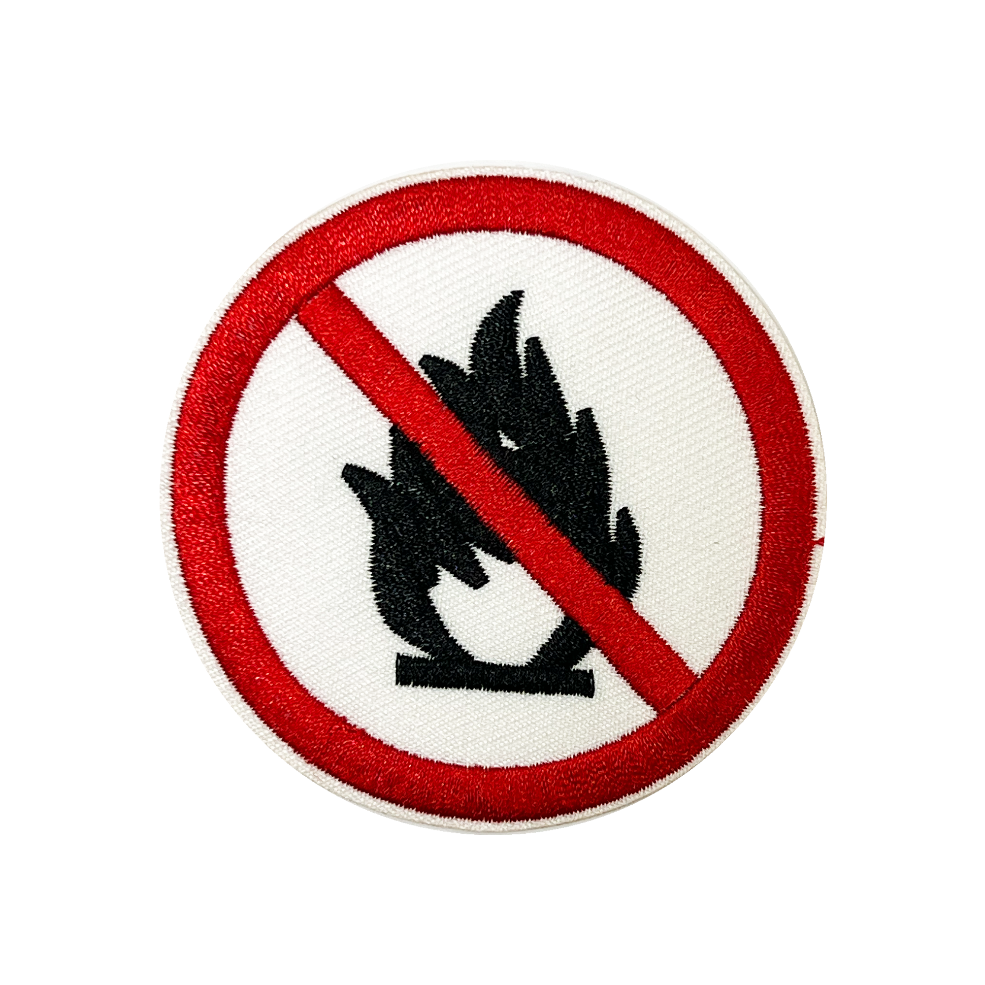 No Campfires Embroidery Patch (7cm)