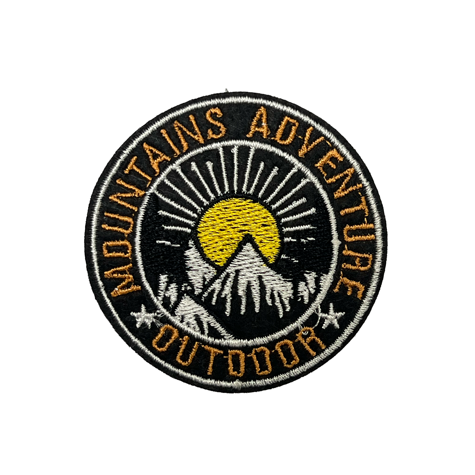 Outdoor Adventure Sun Embroidery Patch (6cm)