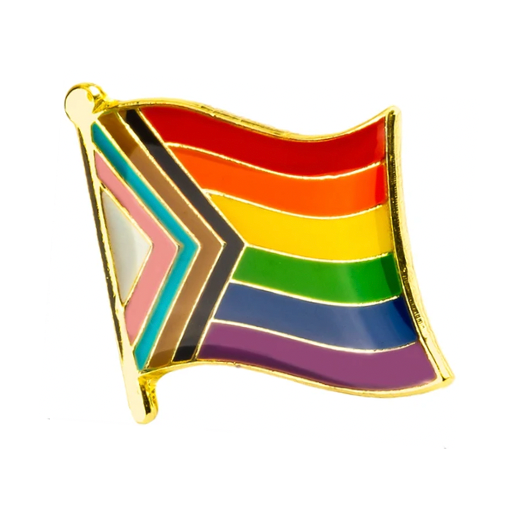 Progress Pride Arrow LGBTQ+ Pin Badge