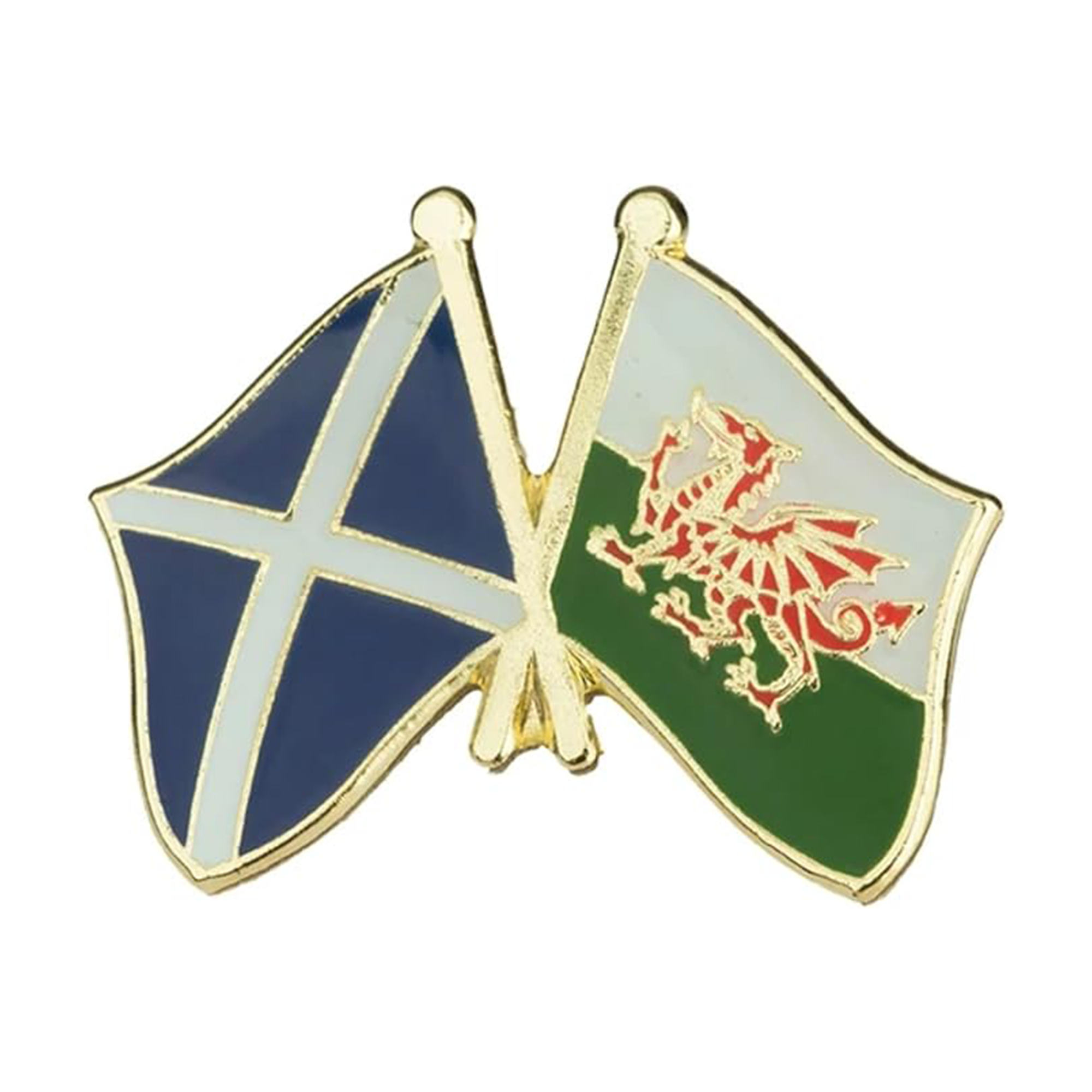 Scotland & Wales Friendship Pin Badge