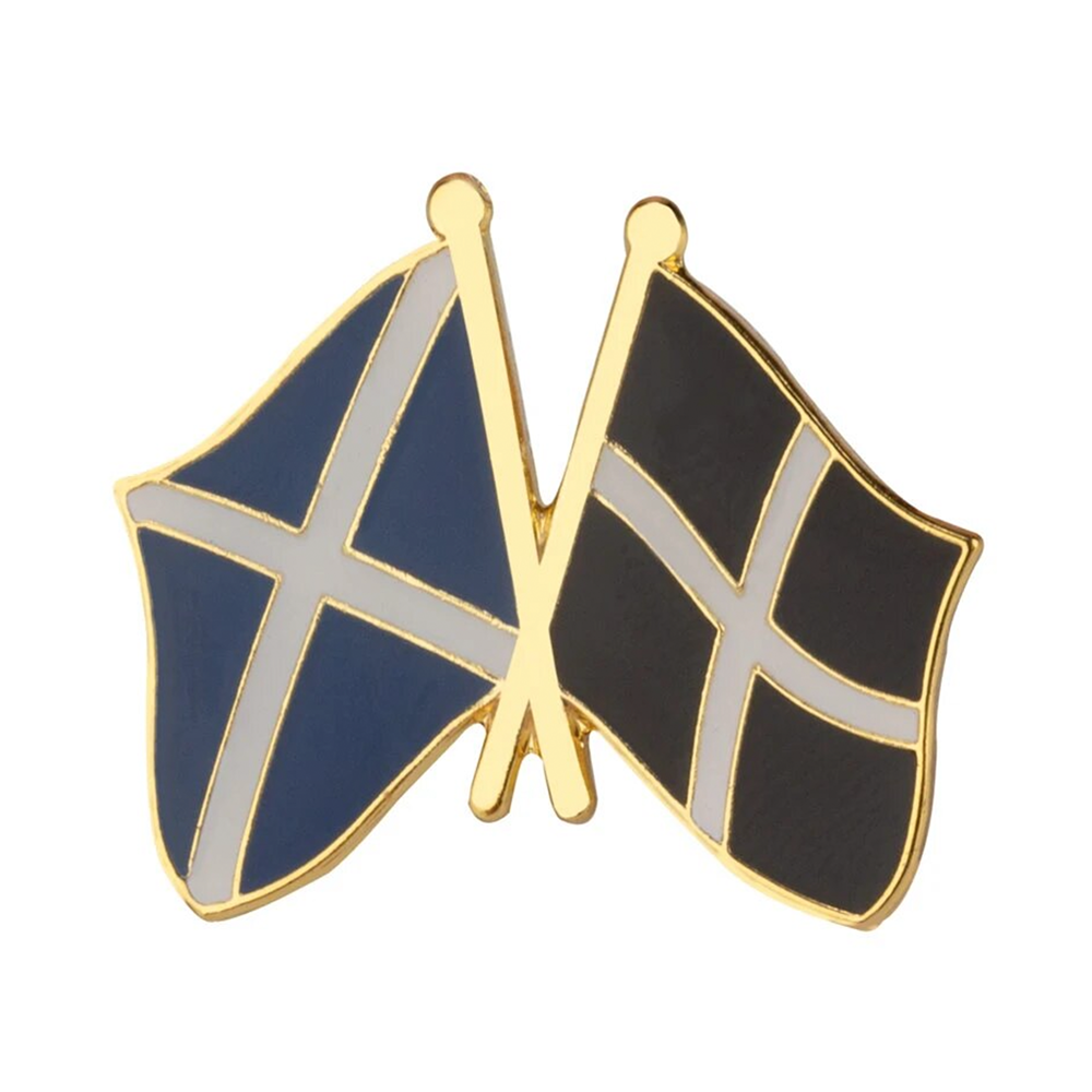 Scotland & Cornwall Friendship Pin Badge