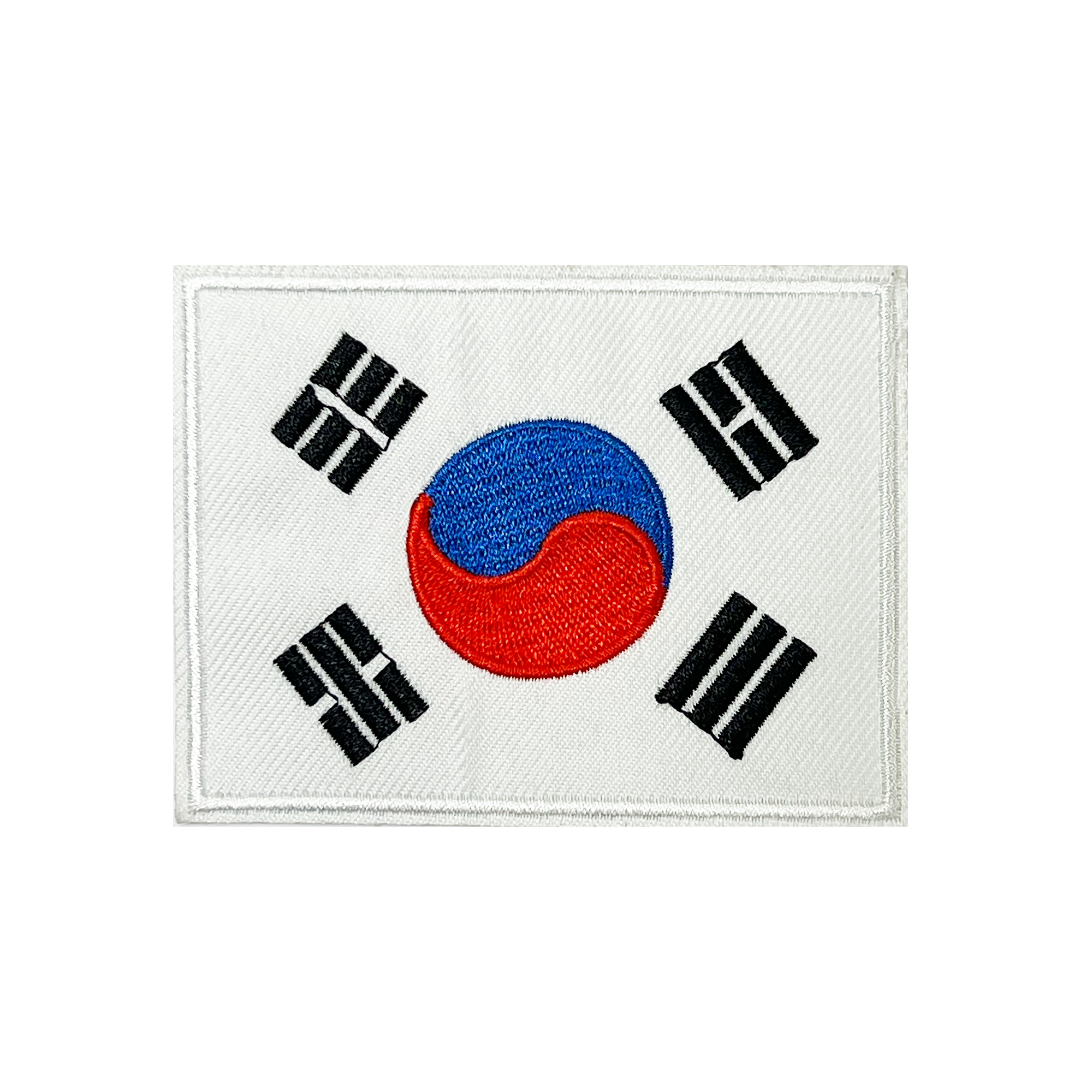 South Korea Rectangle Embroidery Patch (7 x 9cm)