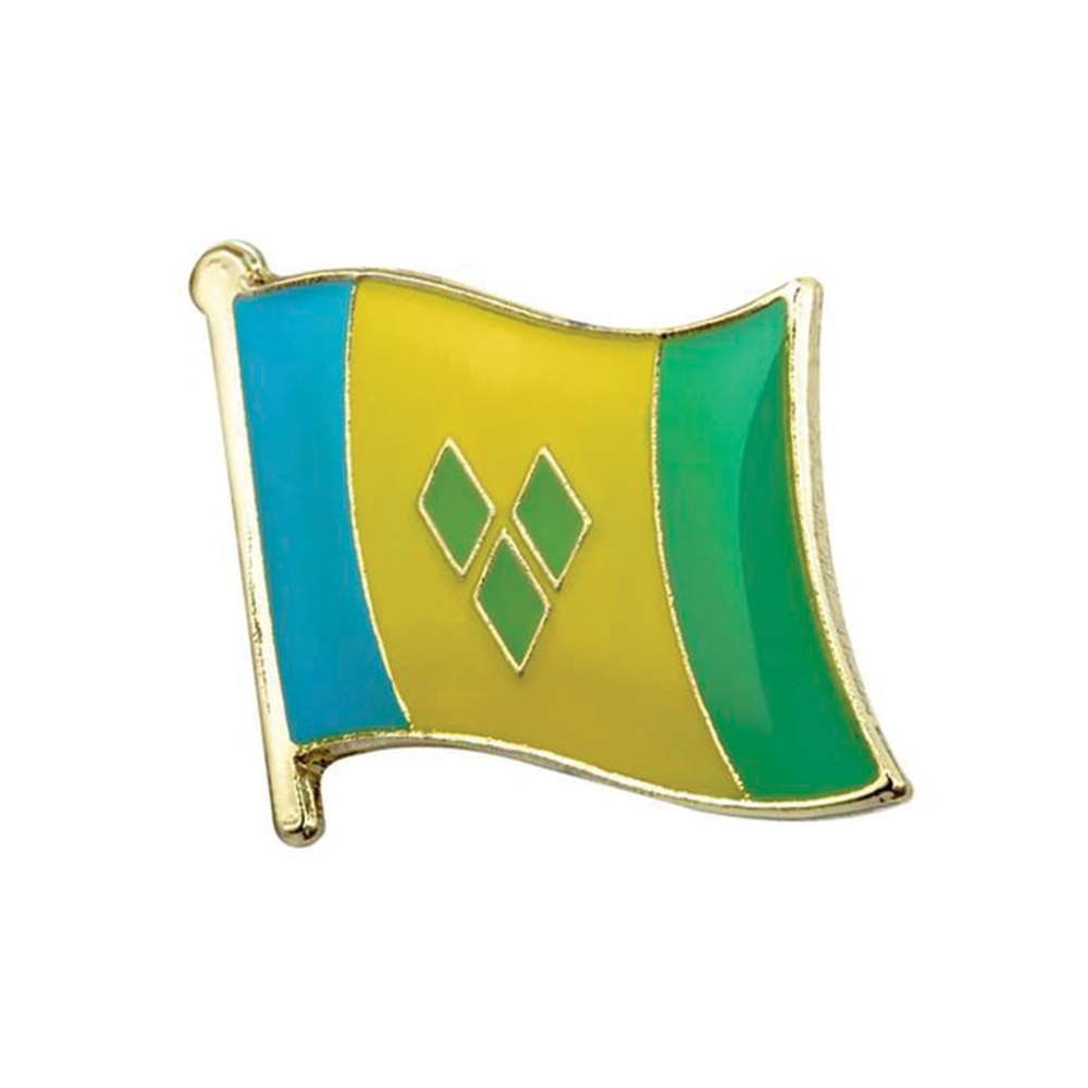 St. Vincent & Grenadines Flag Pin Badge