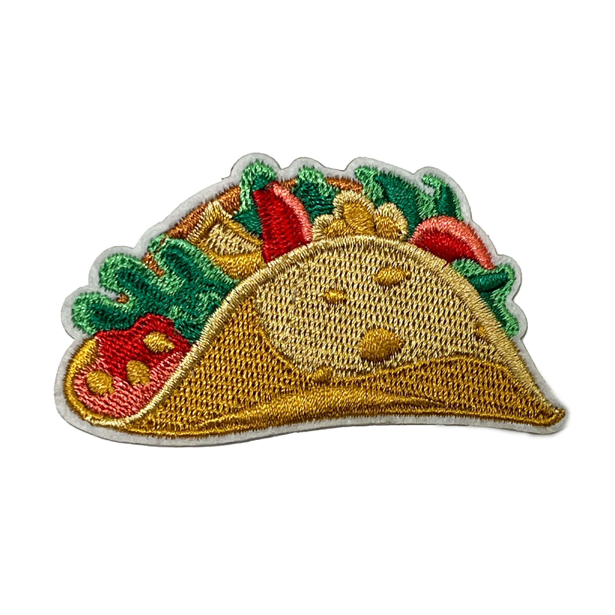 Mexican Taco Embroidery Patch (8 x 4cm)