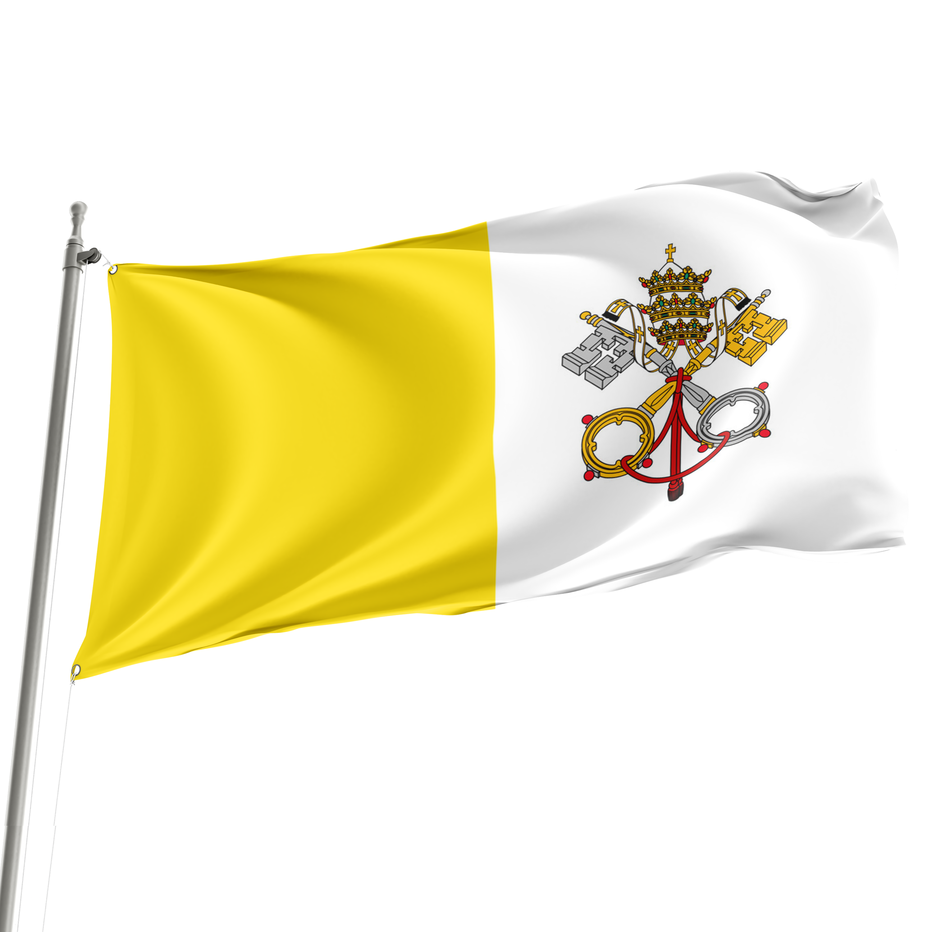 Bandera del Vaticano de 3' x 5'