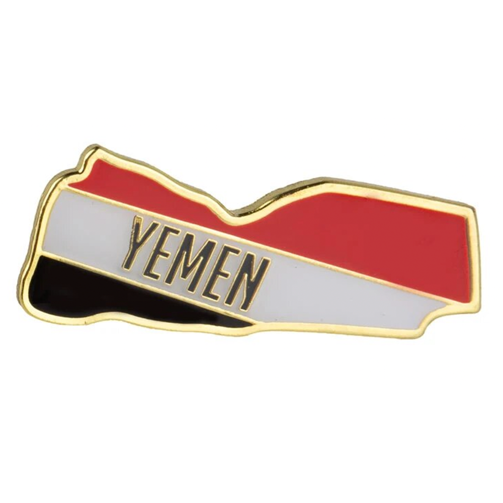 Yemen Country Shape Pin Badge