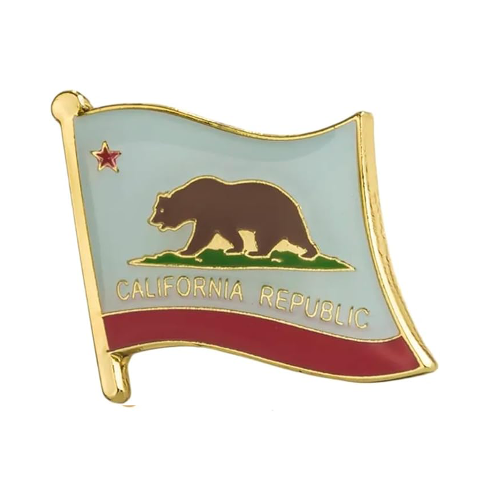 California Flag Pin Badge