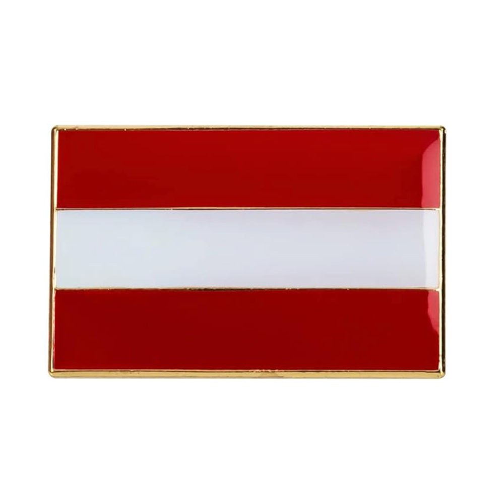 Austria Rectangle Flag Pin Badge