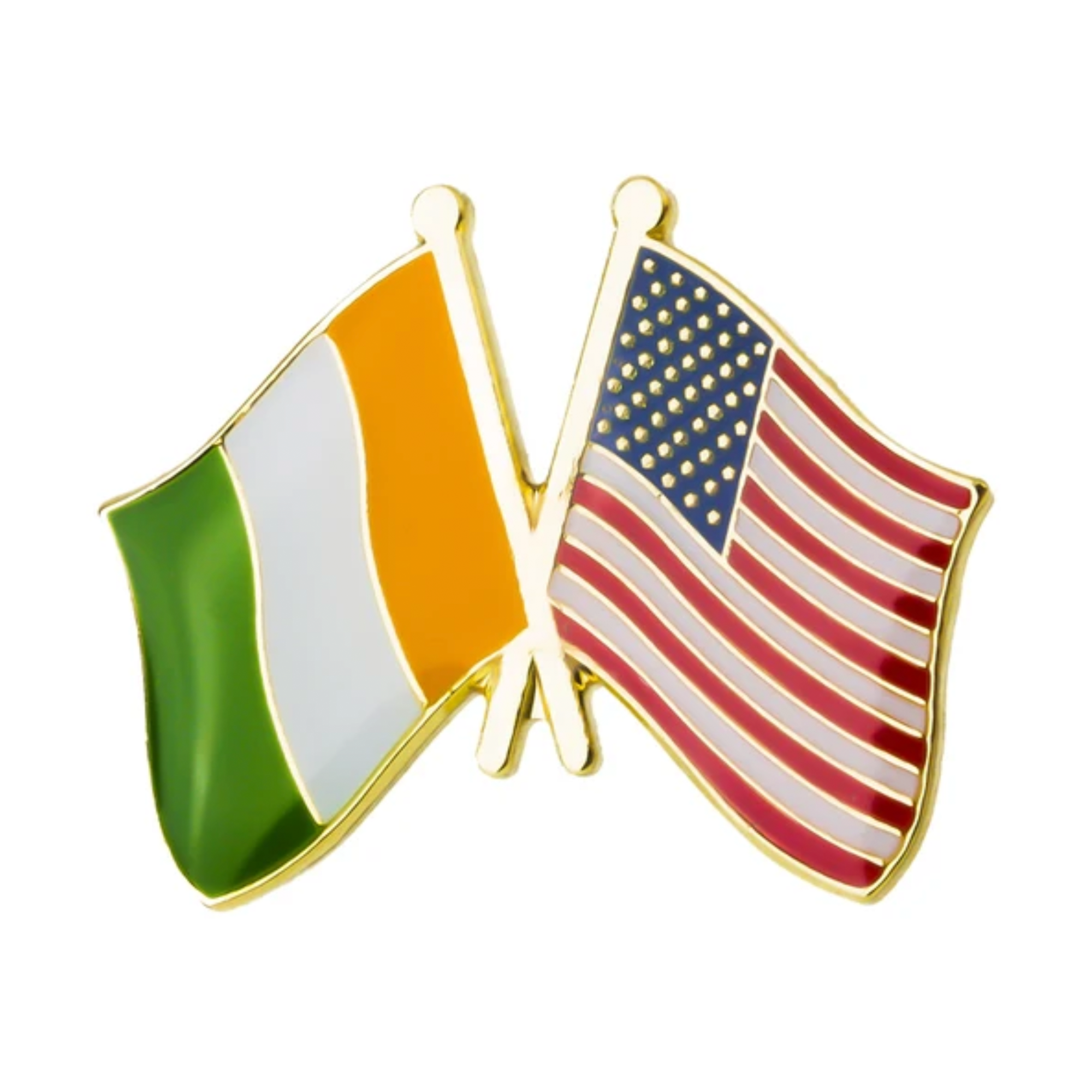 Ireland & USA Friendship Pin Badge