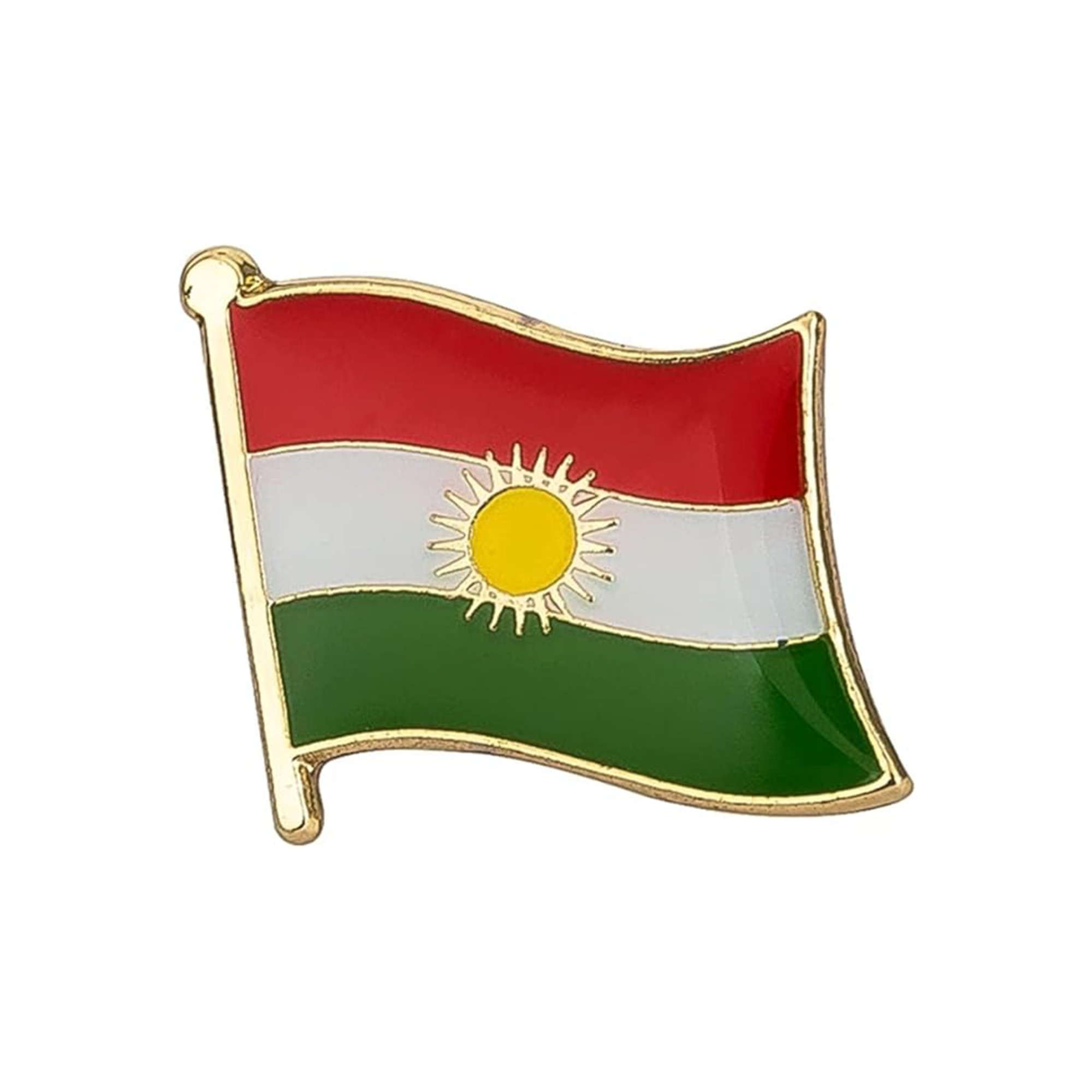 Kurdistan Flag Pin Badge