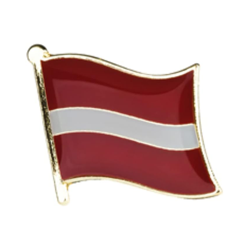 Latvia Flag Pin Badge