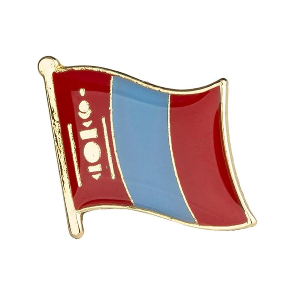 Mongolia Flag Pin Badge