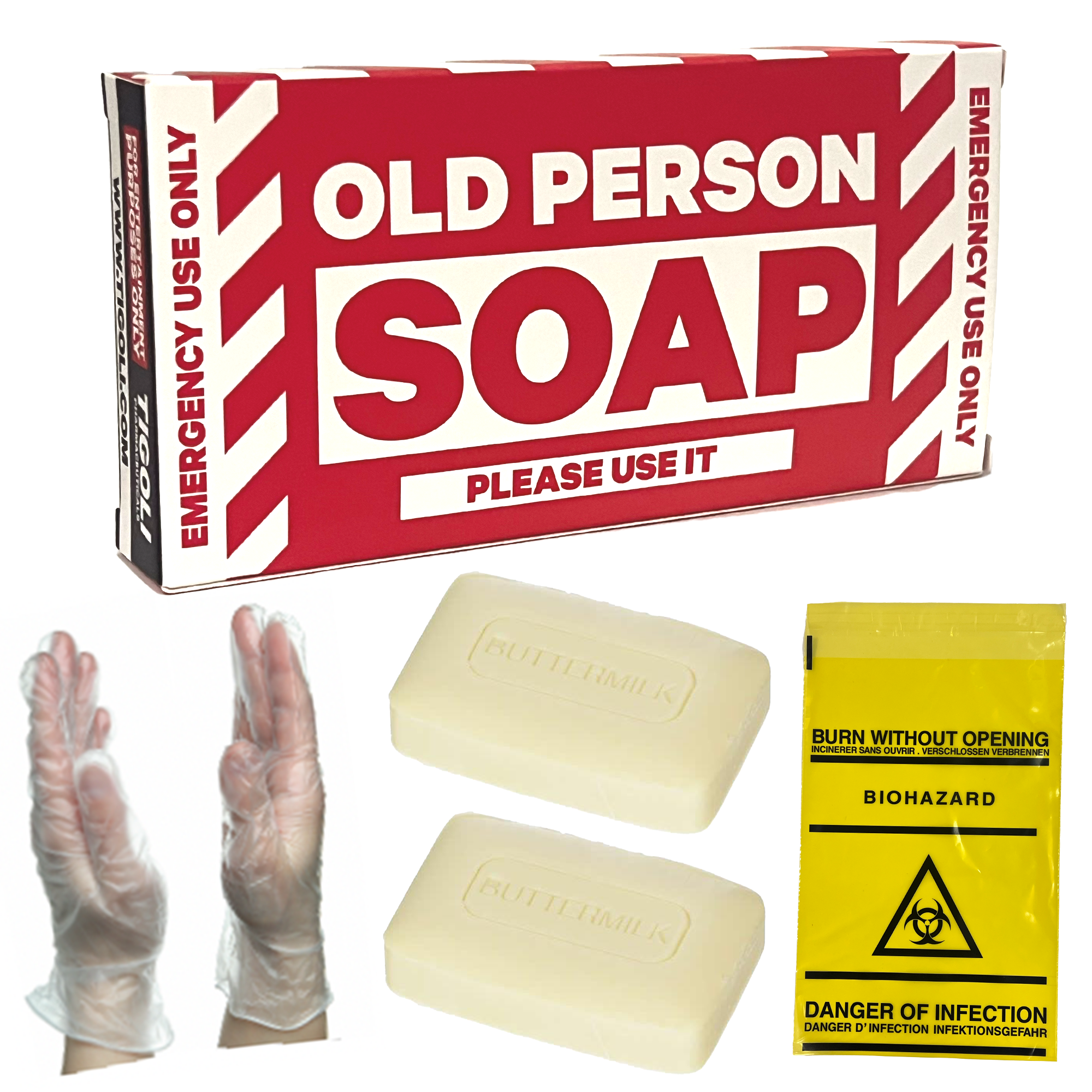 Old Person Soap | Retirement Novelty Prank Gift