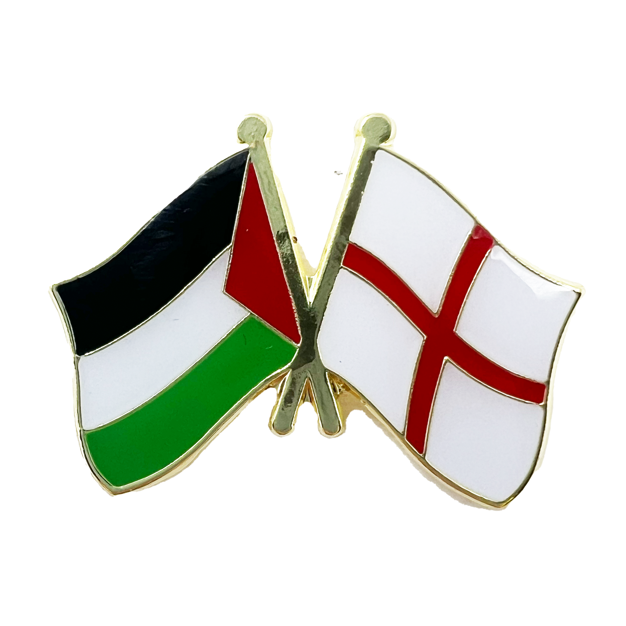 Palestine & England Friendship Pin Badge