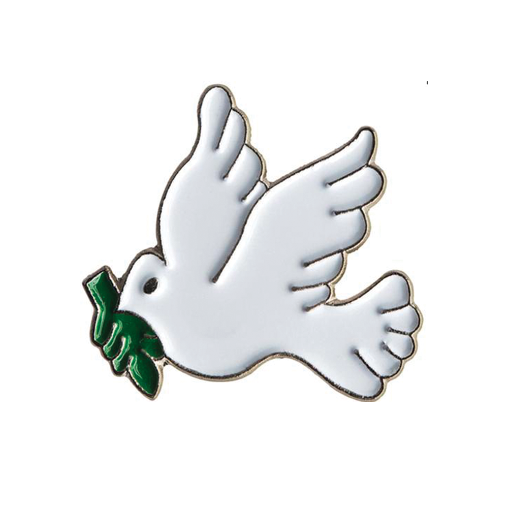 Peace Dove Pin Badge