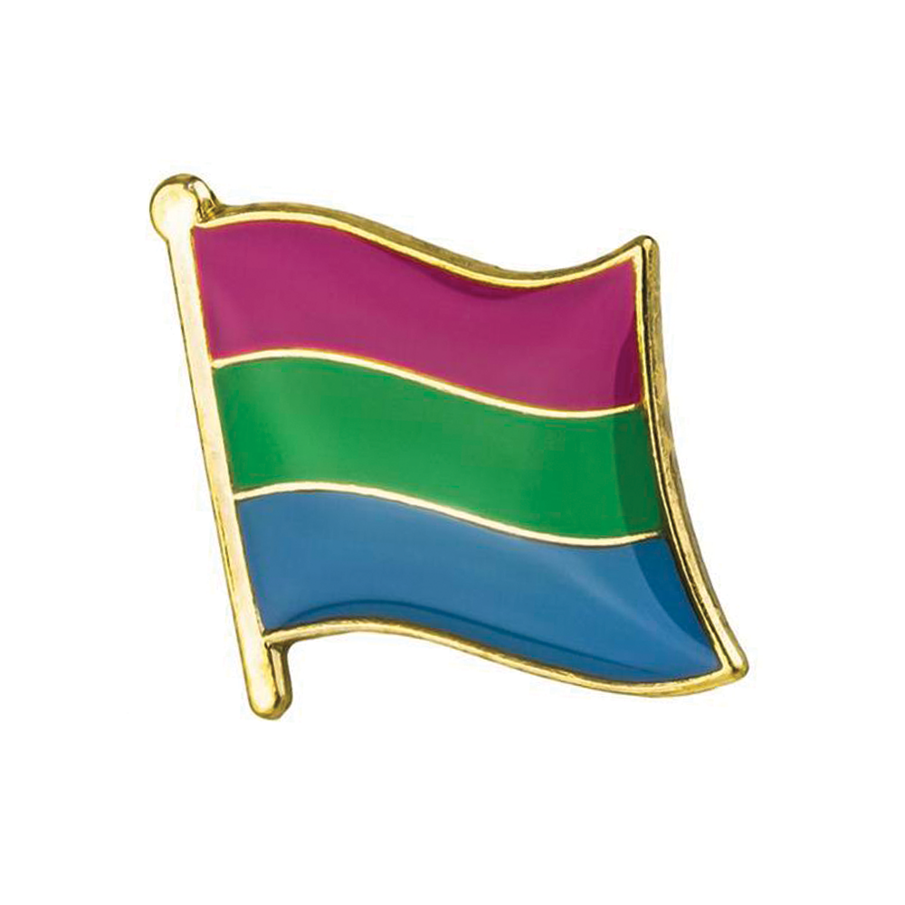 Polysexual Flag Pin Badge