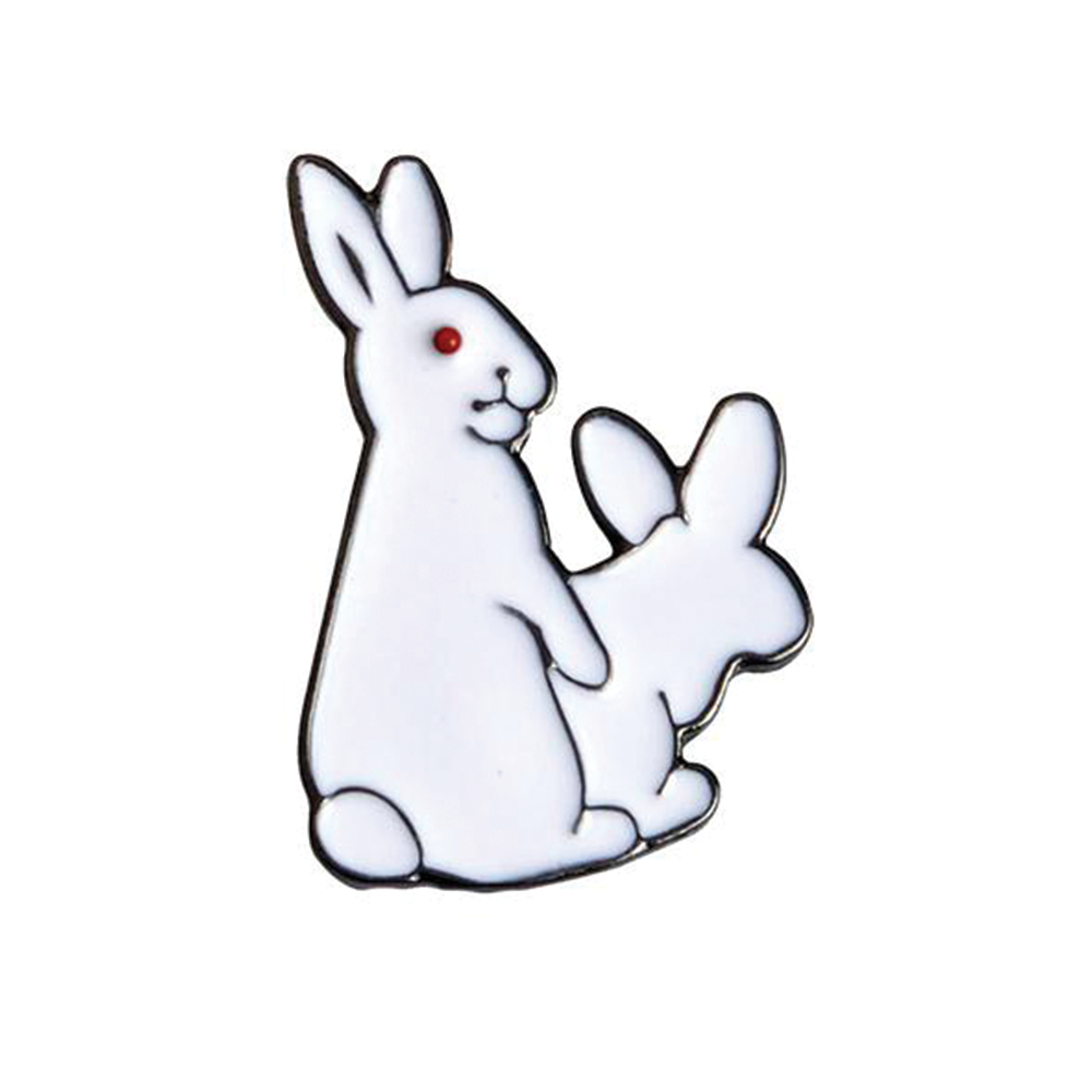 X Rated Rabbit Pin Badge
