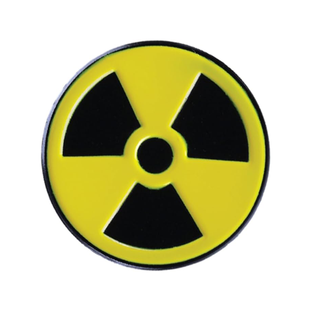 Radioactive Symbol Pin Badge
