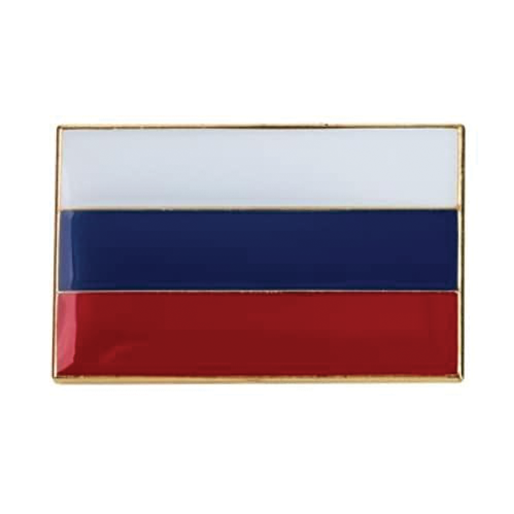 Russia Rectangle Pin Badge