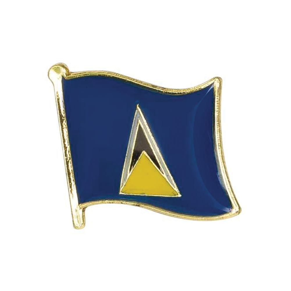 Saint Lucia Flag Pin Badge