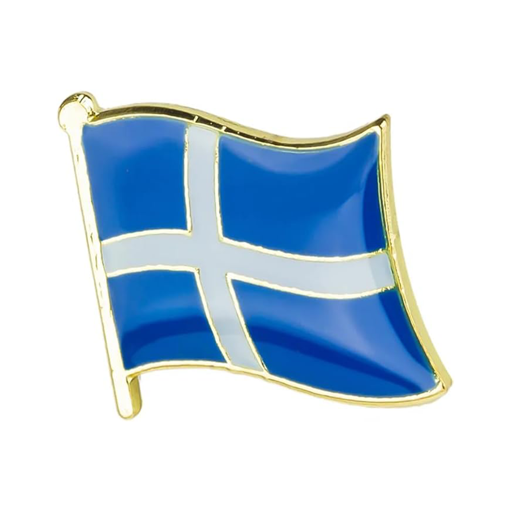 Shetland Flag Pin Badge