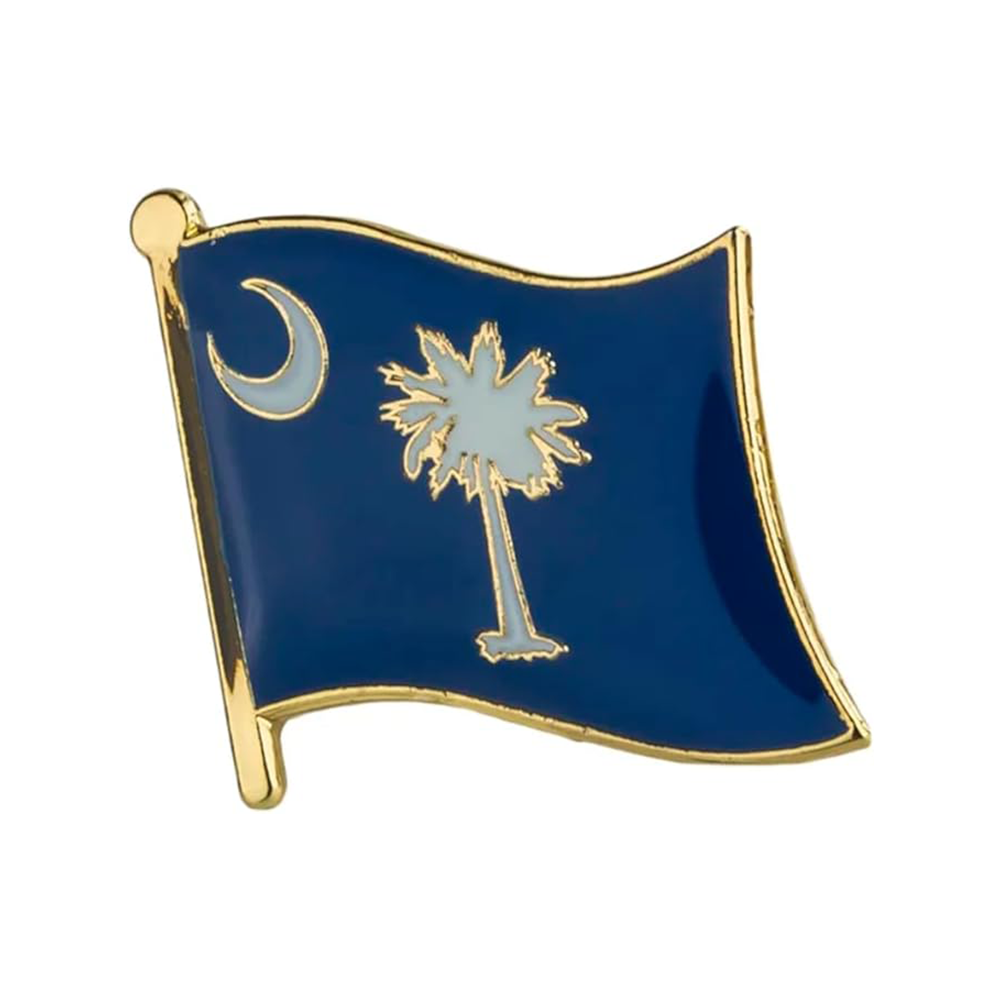 South Carolina Flag Pin Badge