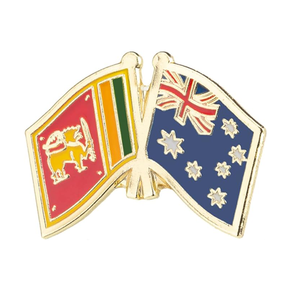 Sri Lanka & Australia Friendship Pin Badge