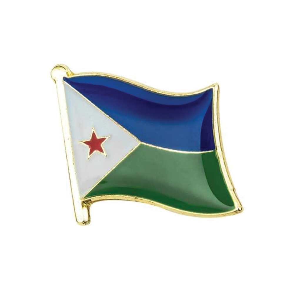 Djibouti Flag Pin Badge