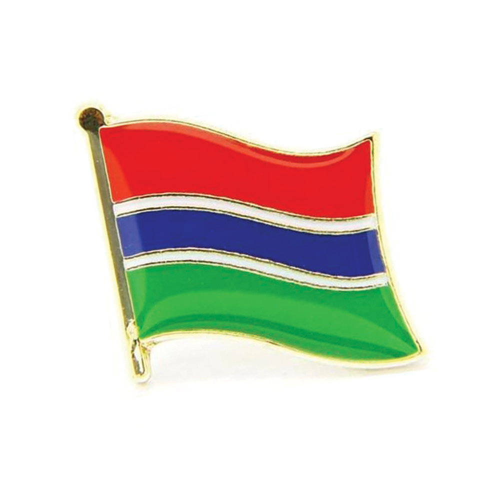 Gambia Flag Pin Badge