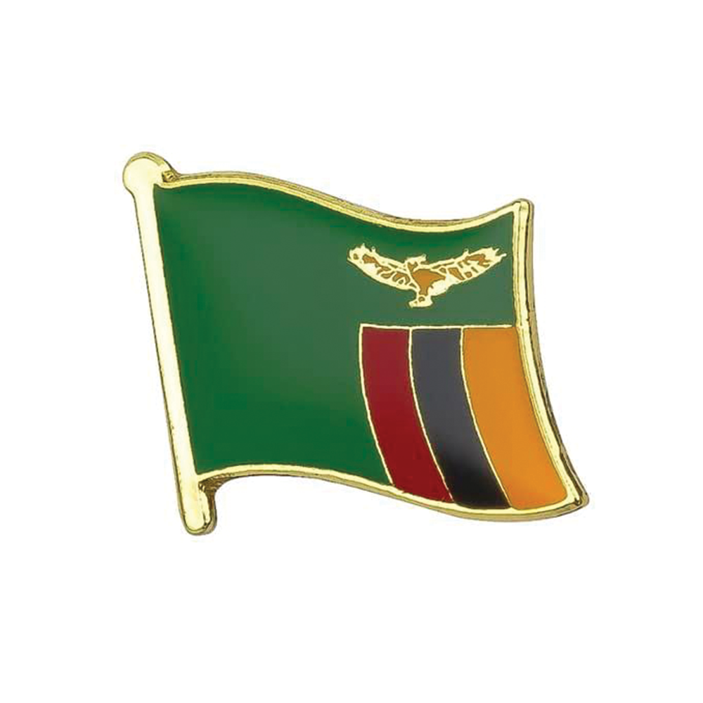 Zambia Flag Pin Badge