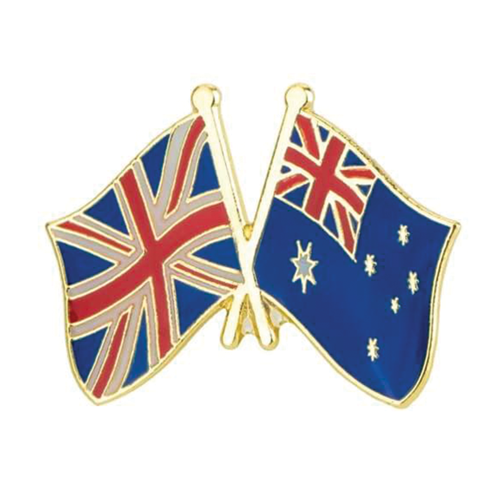 United Kingdom & Australia Friendship Pin Badge