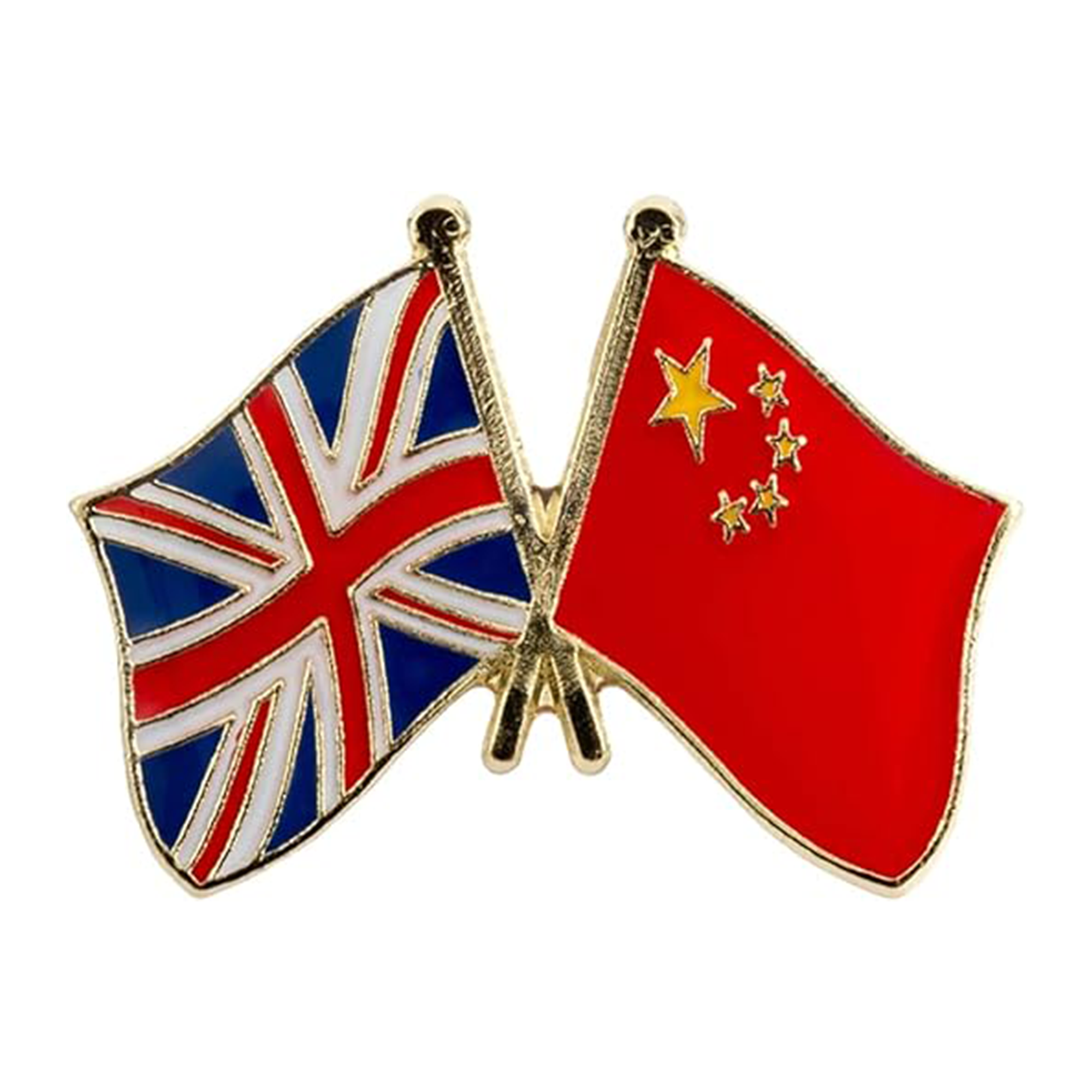United Kingdom & China Friendship Pin Badge