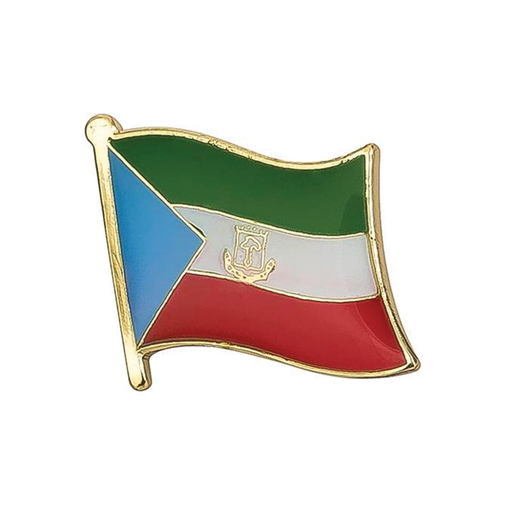 Equatorial Guinea Flag Pin Badge