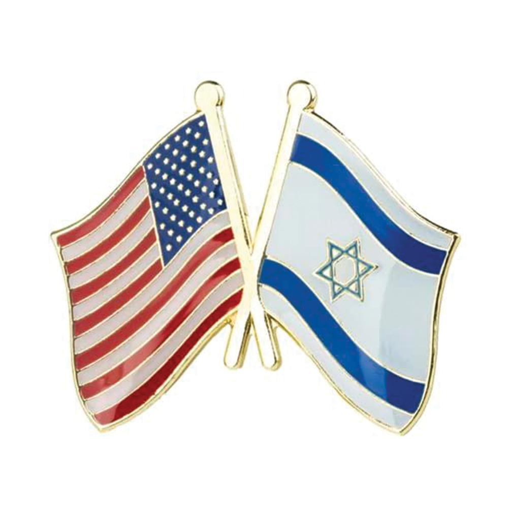 USA & Israel Friendship Pin Badge