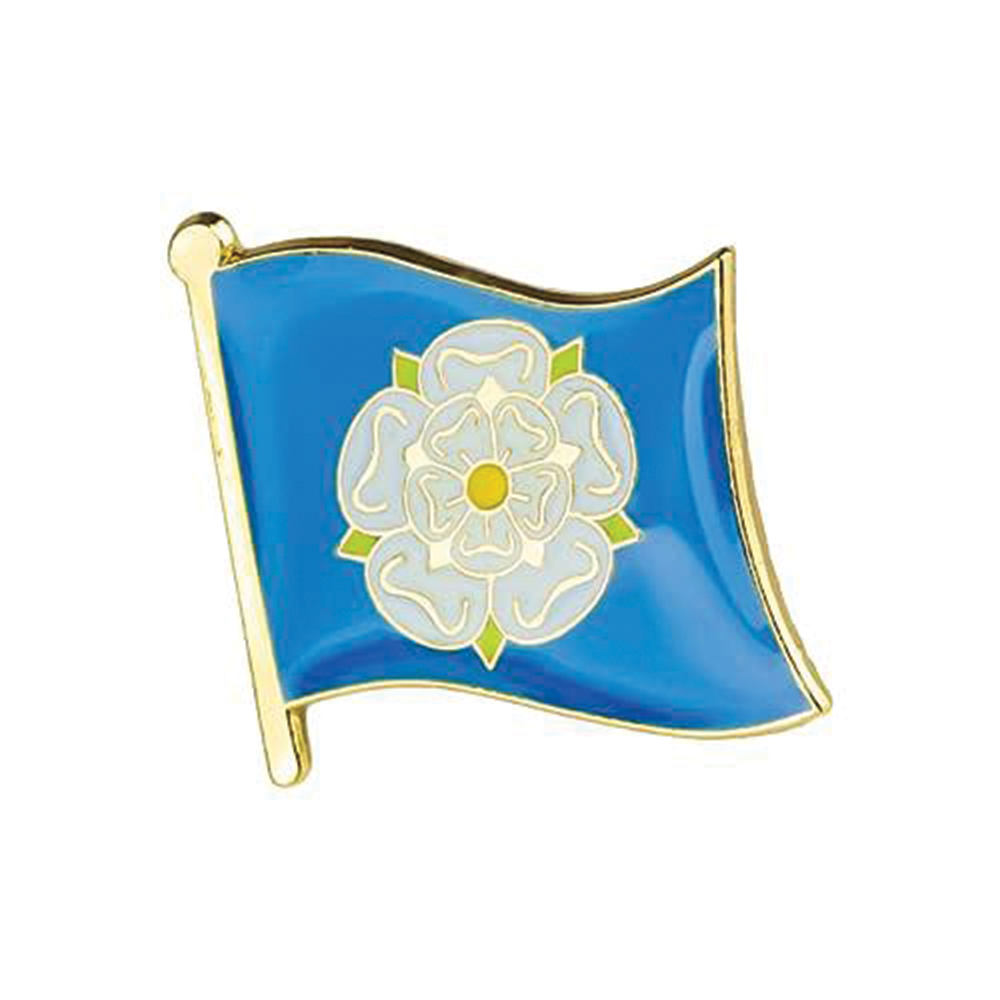 Yorkshire Rose County Flag Pin Badge